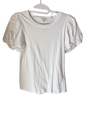 Z Supply Puff Sleeve Tee White Size M